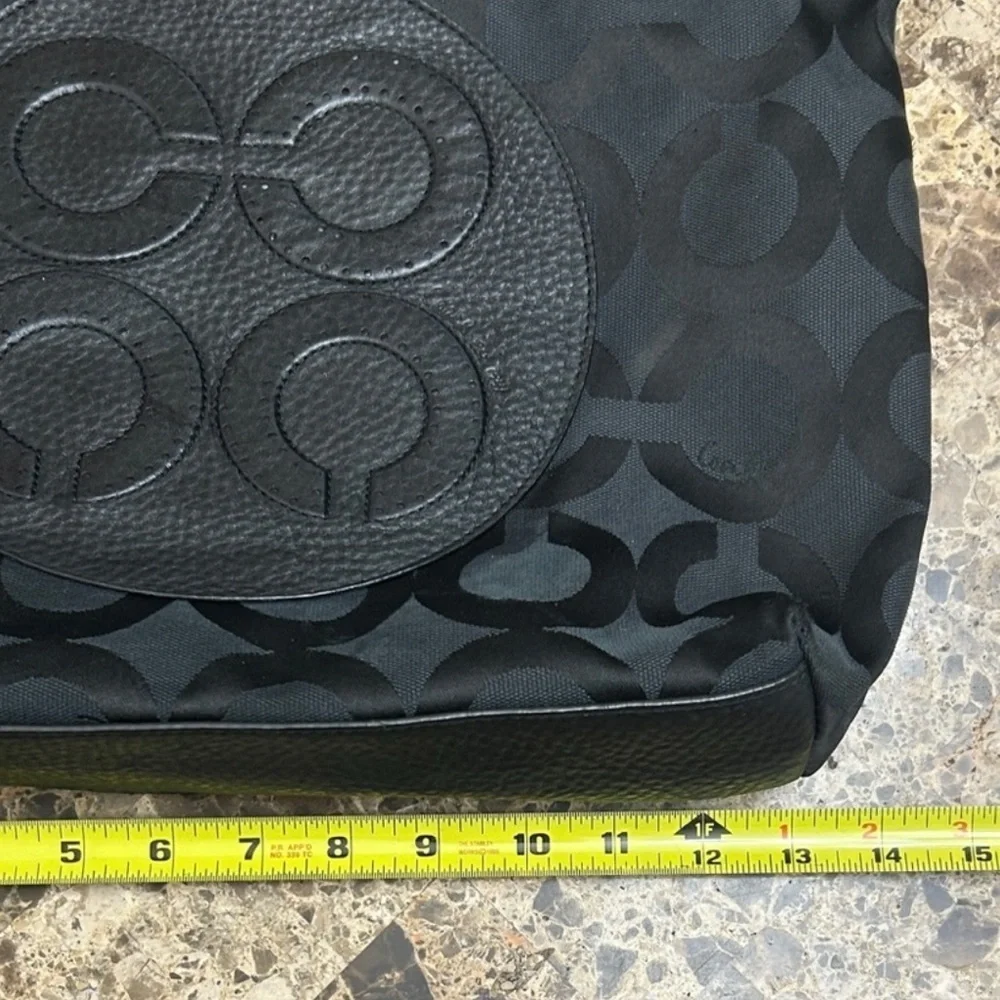 Coach black leather tote LIKE NEW - Picture 9 of 9